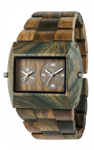 WEWOOD JUPITER RS ARMY,Holzuhr,Armbanduhr,Herrenuhr,Unikat,eckig,army