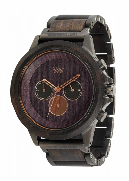 WEWOOD-ETHEREUM-BLACK-GUN-ROSE-Armbanduhr-aus-Holz