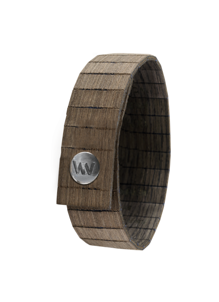 WEWOOD TERRA MATER Holz-Armband AURA CHOCO BLACK GUN