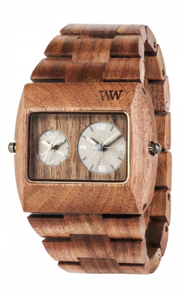 WEWOOD JUPITER RS NUT,Holzuhr,Armbanduhr,Herrenuhr,eckig,Unikat,nut