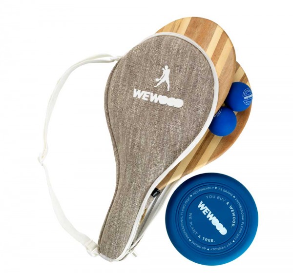 WEWOOD FRESCOBOL AREIA Beachball-Set (Ahorn/Linde)