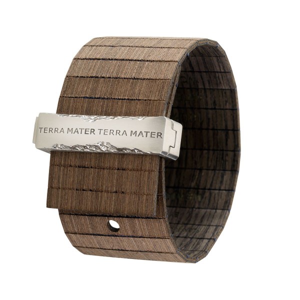 WEWOOD TERRA MATER Holz-Armband TALIA CHOCO BLACK SILVER