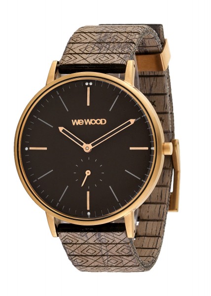 WEWOOD ALBACORE ROSE GOLD BLACK CHOCO Holzarmbanduhr